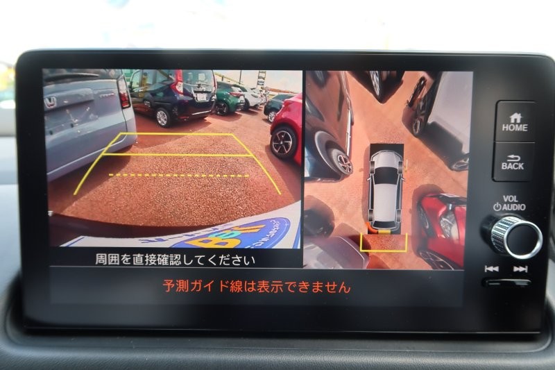 上から見たようなモニターで駐車をアシスト