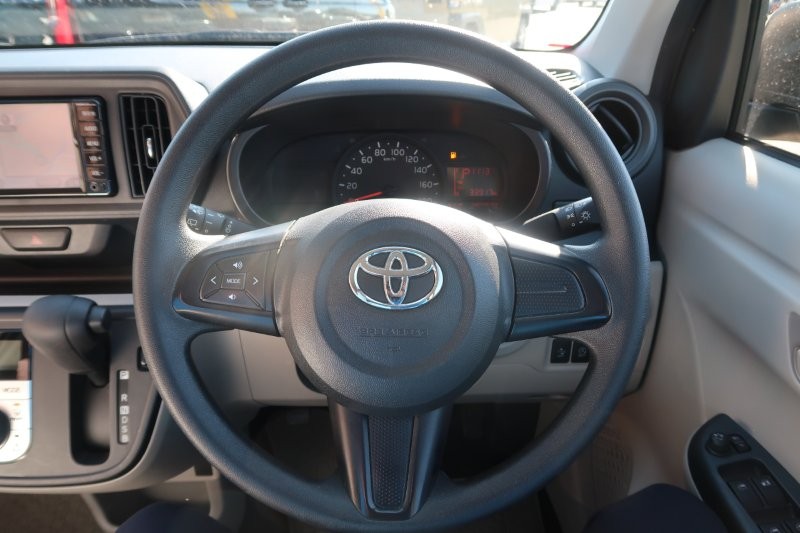 ハンドルのスイッチで簡単なオーディオ操作可能