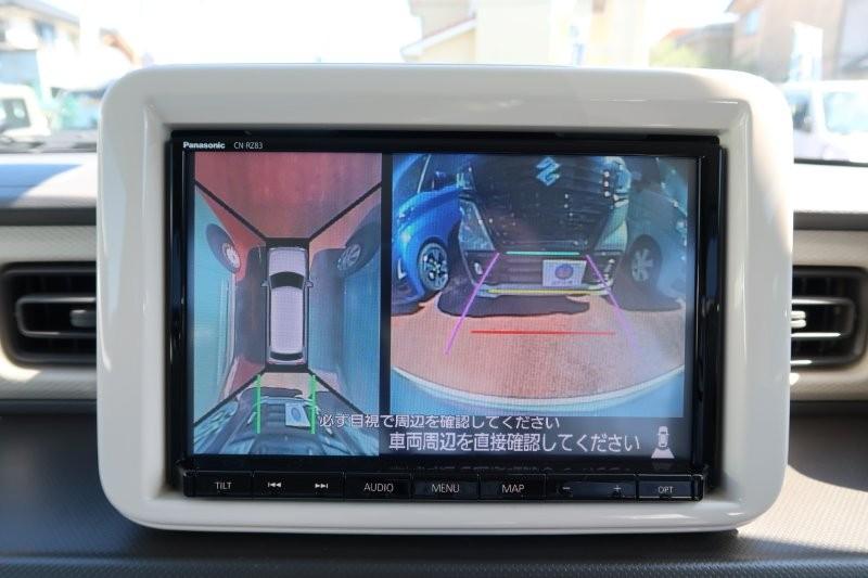 上から見たようなモニターで駐車をアシスト