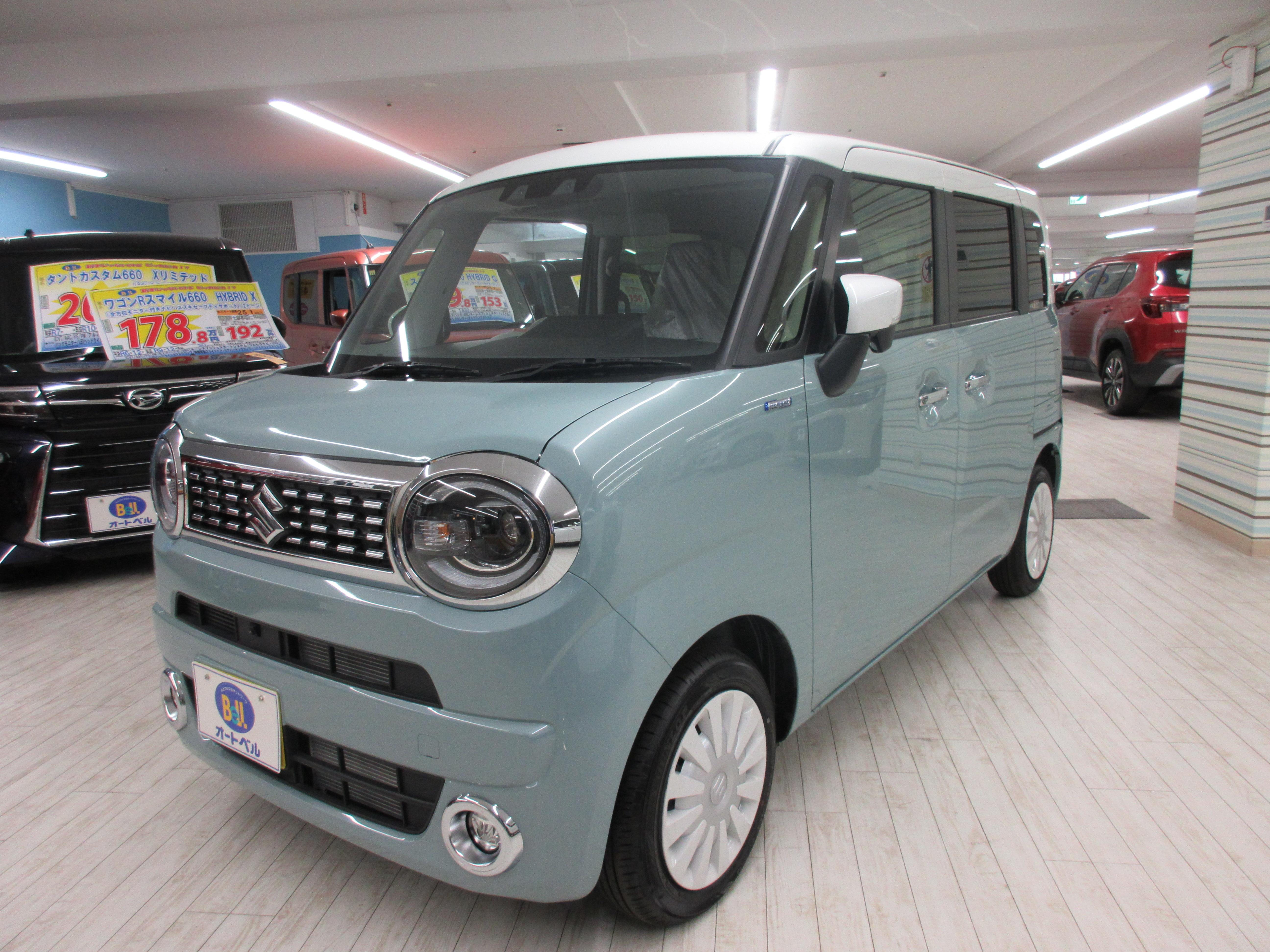 オートベルの中古車スズキ ワゴンＲスマイル６６０ HYBRID X(全方位M付ﾅﾋﾞ･ｽｽﾞｷSS)