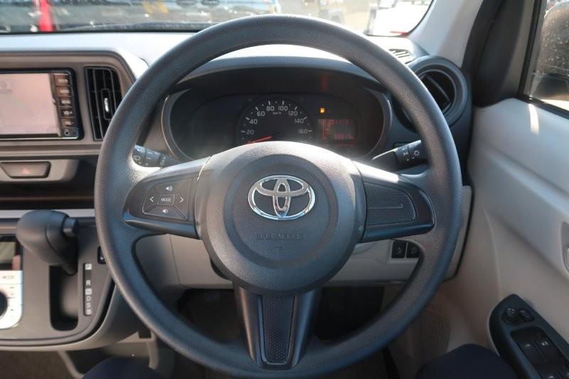 ハンドルのスイッチで簡単なオーディオ操作可能