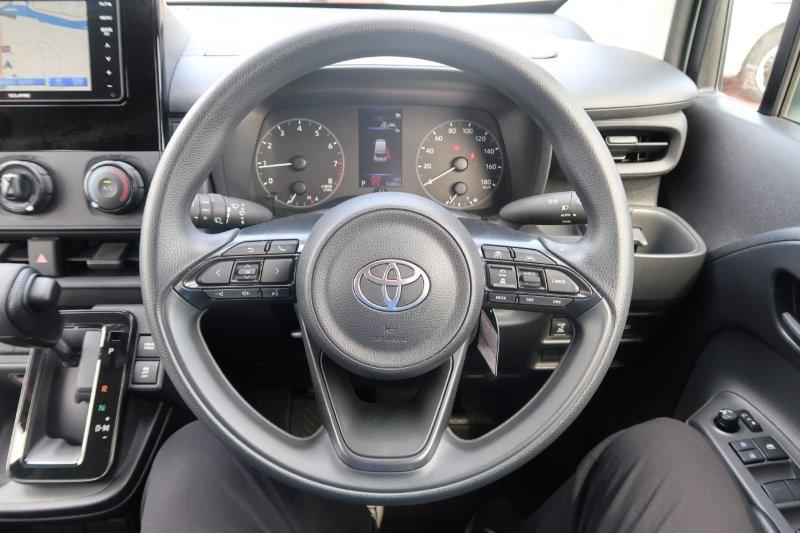 ハンドルのスイッチで簡単なオーディオ操作可能